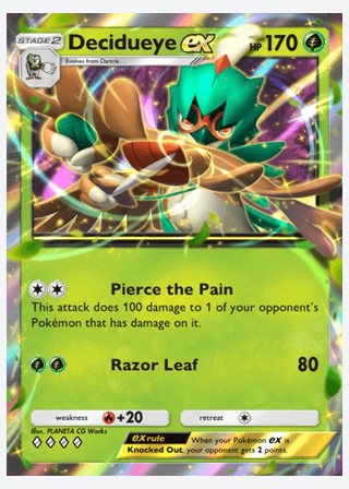 Decidueye ex — catalogusbeeld