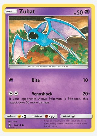 Zubat — catalogusbeeld