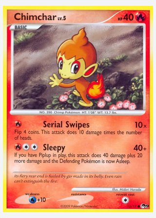 Chimchar — catalogusbeeld