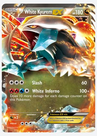 White Kyurem-EX — catalogusbeeld