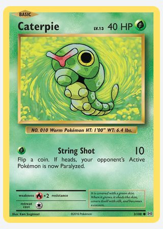 Caterpie — catalogusbeeld