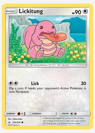 Lickitung — catalogusbeeld