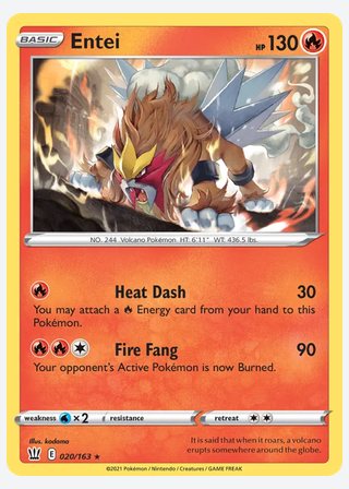 Entei — catalogusbeeld