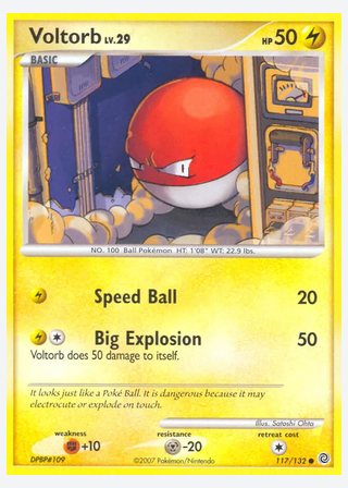 Voltorb — catalogusbeeld