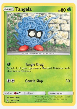 Tangela — catalogusbeeld