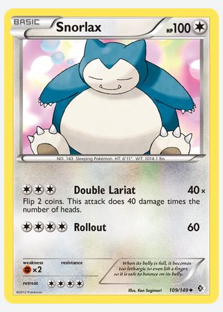 Snorlax — catalogusbeeld