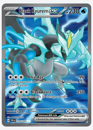 Black Kyurem ex — catalogusbeeld