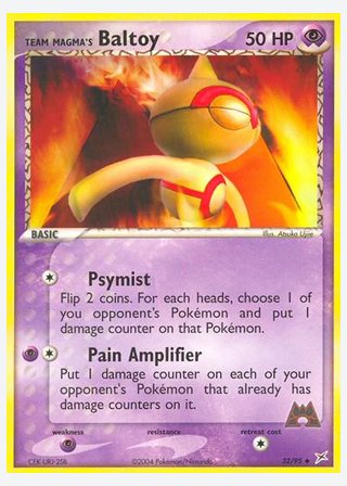 Team Magma's Baltoy — catalogusbeeld