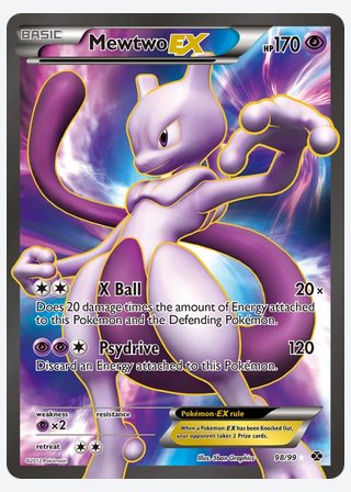 Mewtwo-EX — catalogusbeeld