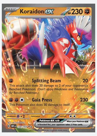 Koraidon ex — catalogusbeeld