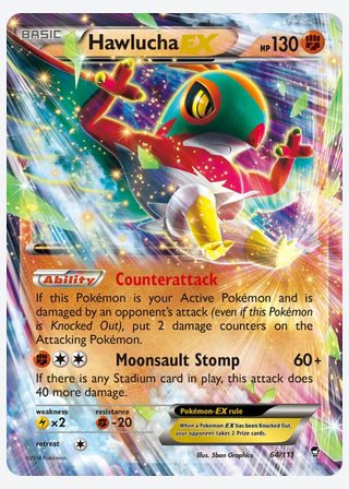 Hawlucha EX — catalogusbeeld