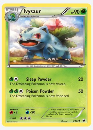 Ivysaur — catalogusbeeld