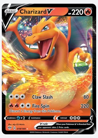 Charizard V — catalogusbeeld