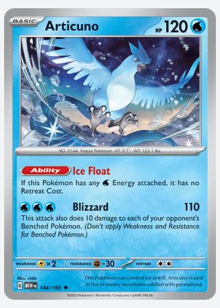 Articuno — catalogusbeeld