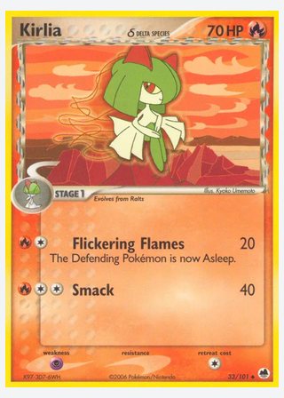 Kirlia δ — catalogusbeeld