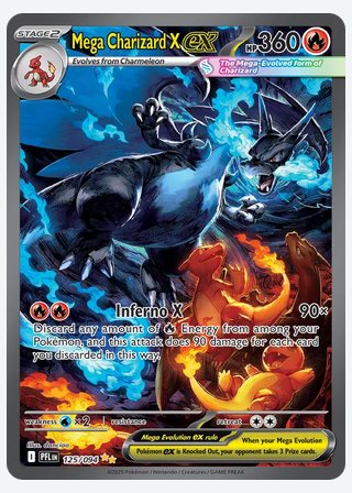 Mega Charizard X ex — catalogusbeeld