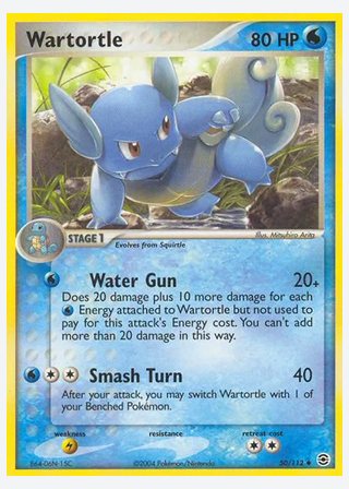 Wartortle — catalogusbeeld