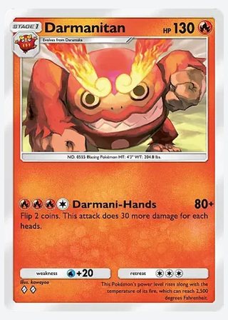 Darmanitan — catalogusbeeld