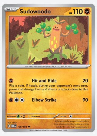 Sudowoodo — catalogusbeeld
