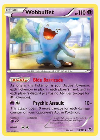 Wobbuffet — catalogusbeeld