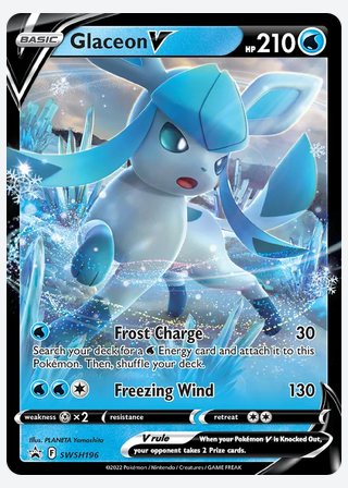 Glaceon V — catalogusbeeld