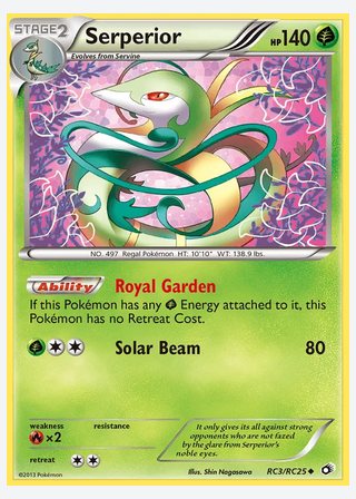 Serperior — catalogusbeeld
