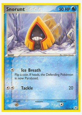 Snorunt — catalogusbeeld