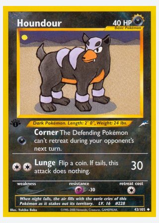 Houndour — catalogusbeeld