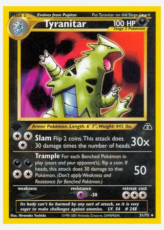 Tyranitar — catalogusbeeld