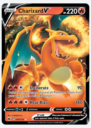 Charizard V — catalogusbeeld