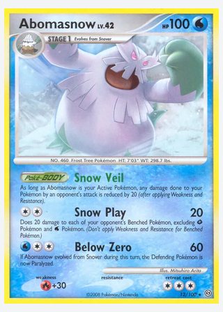 Abomasnow — catalogusbeeld