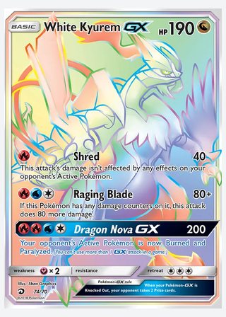 White Kyurem GX — catalogusbeeld