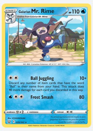 Galarian Mr. Rime — catalogusbeeld