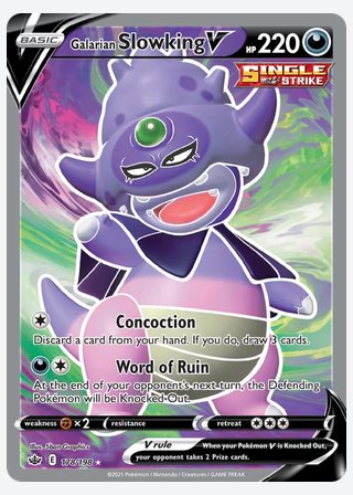Galarian Slowking V — catalogusbeeld
