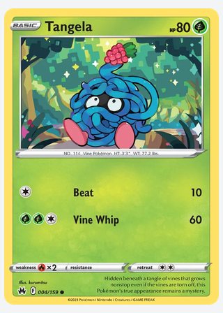 Tangela — catalogusbeeld