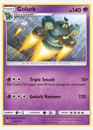 Golurk — catalogusbeeld
