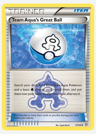 Team Aqua's Great Ball — catalogusbeeld