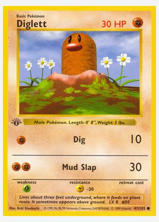 Diglett — catalogusbeeld