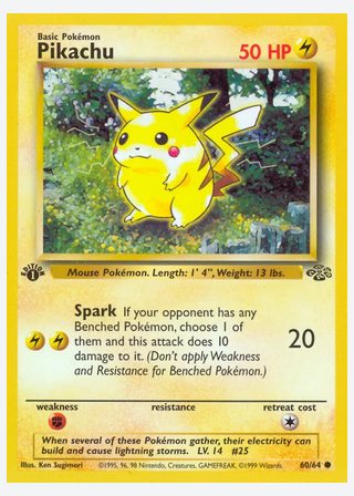 Pikachu — catalogusbeeld