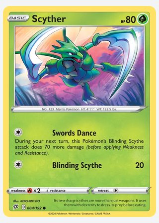 Scyther — catalogusbeeld