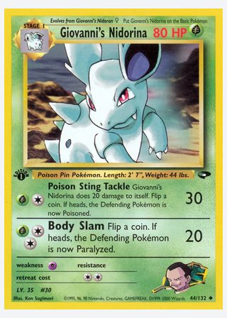 Giovanni's Nidorina — catalogusbeeld