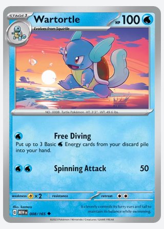 Wartortle — catalogusbeeld