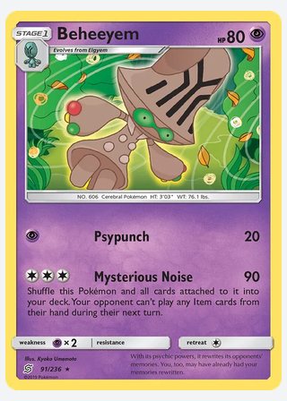 Beheeyem — catalogusbeeld