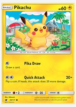 Pikachu — catalogusbeeld