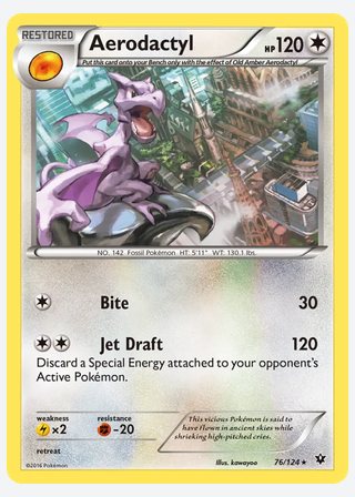 Aerodactyl — catalogusbeeld