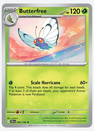 Butterfree — catalogusbeeld