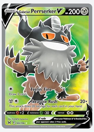 Galarian Perrserker V — catalogusbeeld
