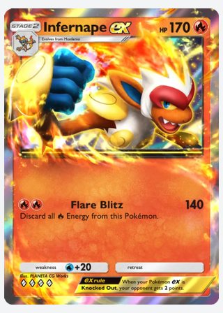Infernape ex — catalogusbeeld