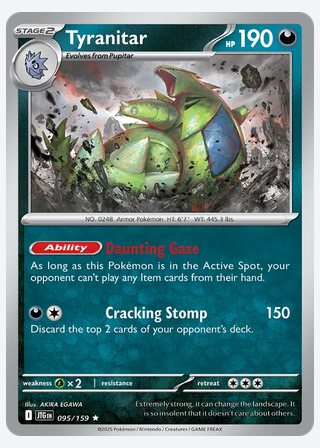 Tyranitar — catalogusbeeld