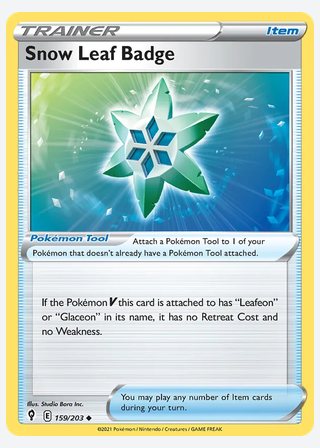 Snow Leaf Badge — catalogusbeeld